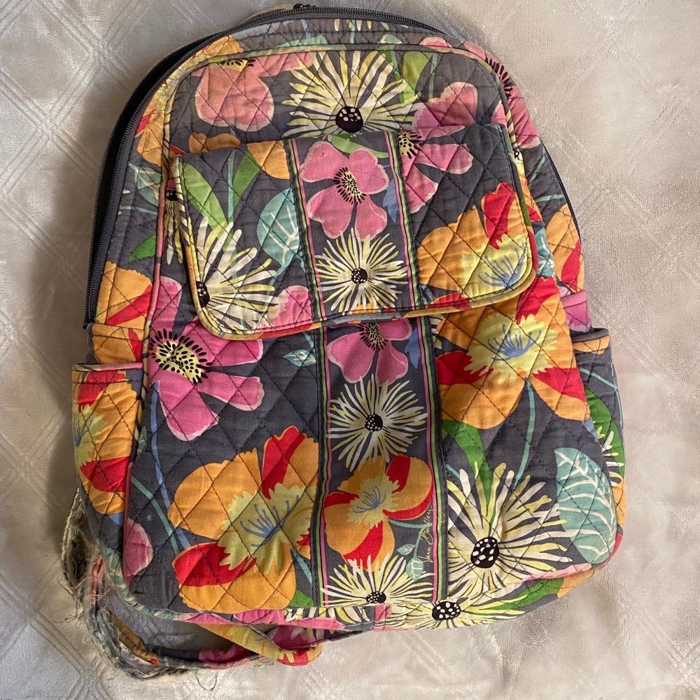 Vera Bradley bright multicolored backpack purse!